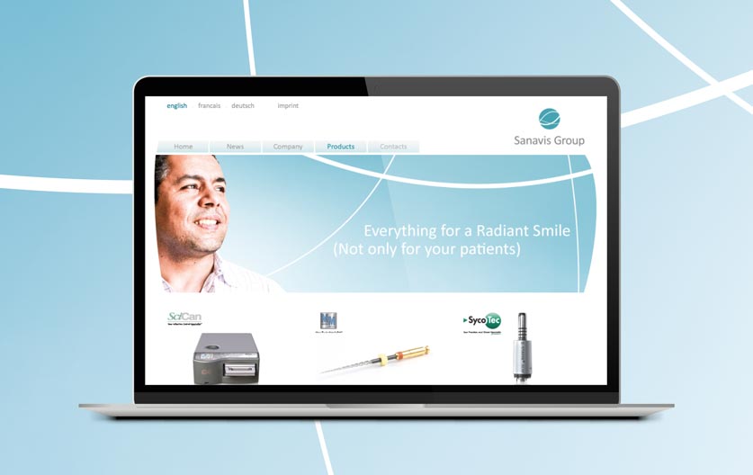 Sanavis Group Corporate Design - Webdesign