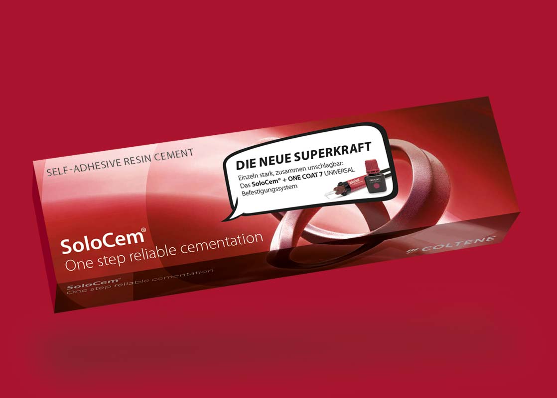 Coltene product campaign Superkraft - label