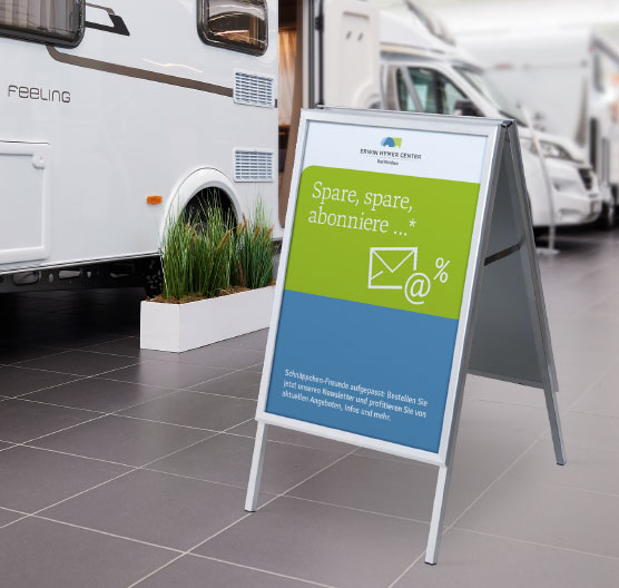 Erwin Hymer Center Corporate Design - Plakat