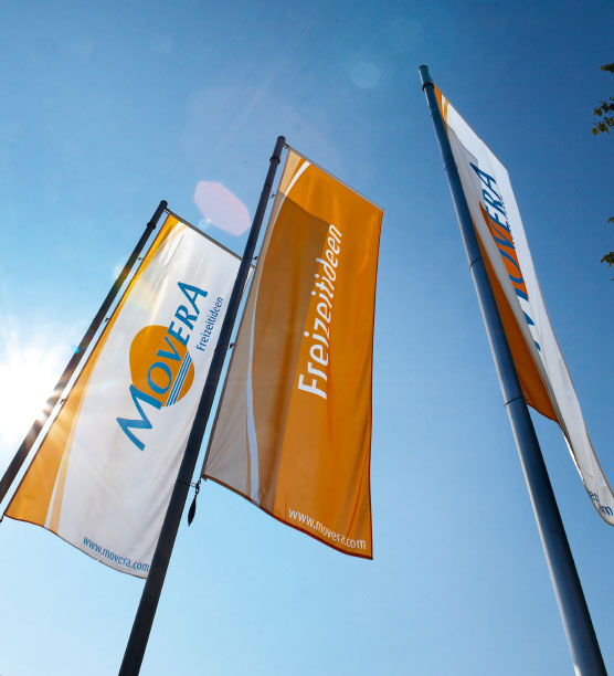 Movera Corporate Design - Fahnen