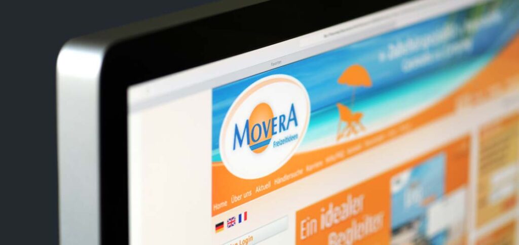 Movera Corporate Design - Webseite