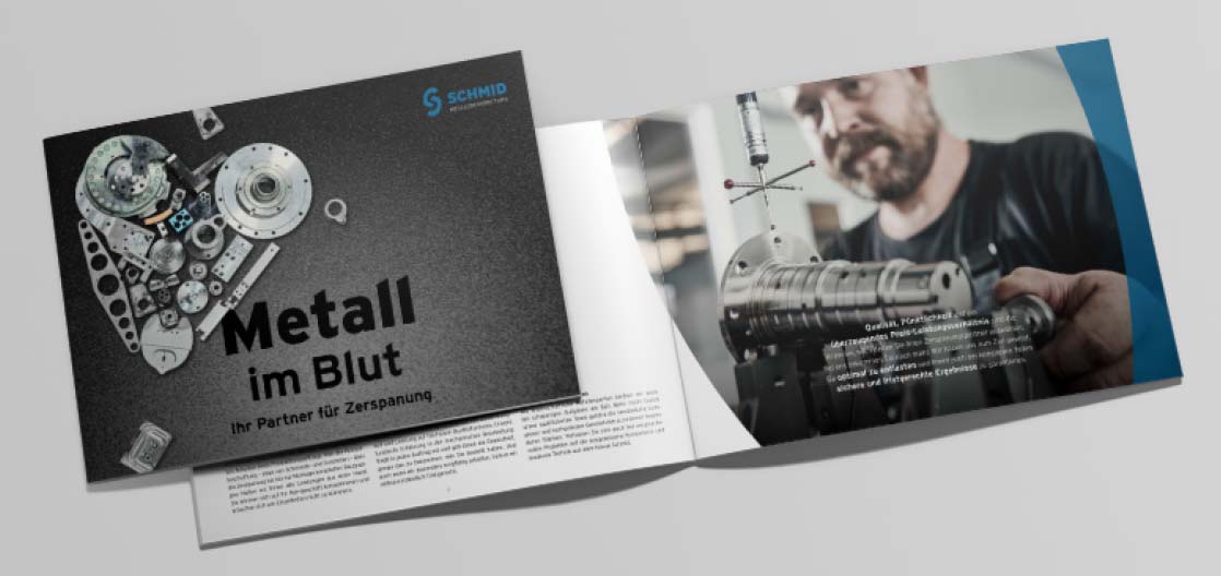 Schmid Metallbearbeitung Corporate Design - Broschüre