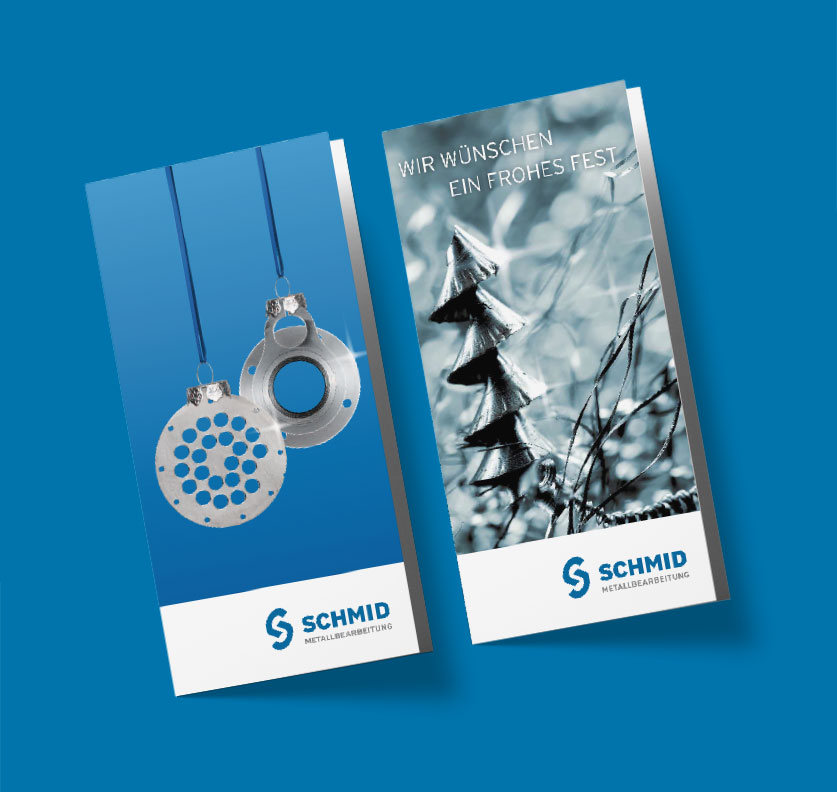 Schmid Metallbearbeitung Corporate Design - Weihnachtskarten