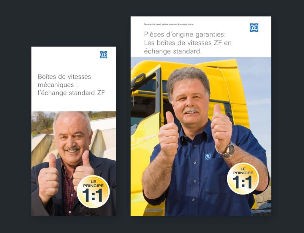 ZF Produktkampagne Tauschgetriebe - Broschüren
