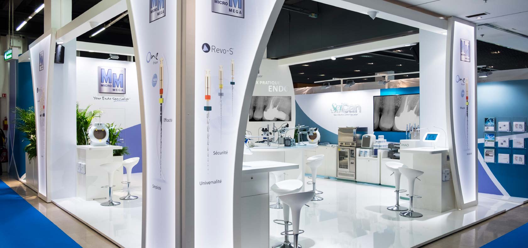 Micro-Mega exhibition stand design - concept
