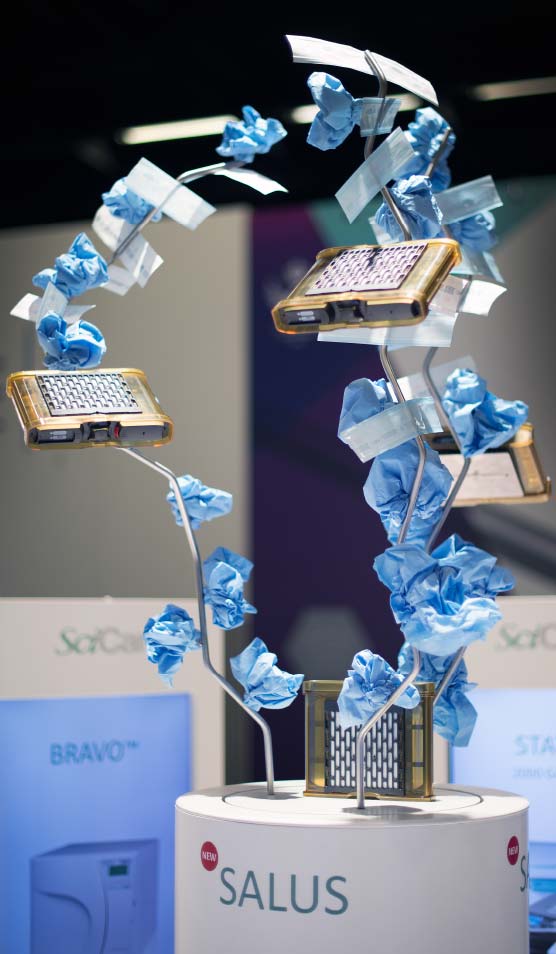 Sanavis Group trade show design - product display