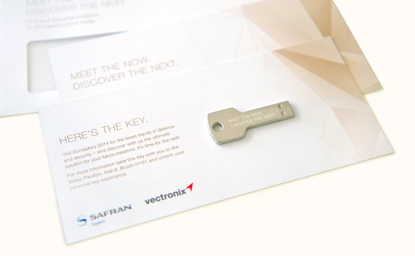 Safran Vectronix exhibition stand design - invitation
