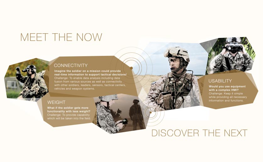 Safran Vectronix exhibition stand design - graphics
